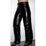 New unisex shiny nylon wet look winter trousers ski pants snowboard pants black